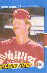 1988 Fleer Exciting Stars Baseball Cards       034      Mike Schmidt